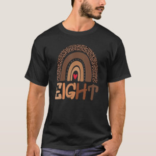 Acht Jahre alter Regenbogen 8. Geburtstag Dekorati T-Shirt