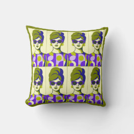 Acht kühne Schattierungen. 16 x 16 Zoll Kissen