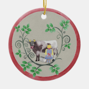 Acht Maid a-Milking Weihnachtsschmuck