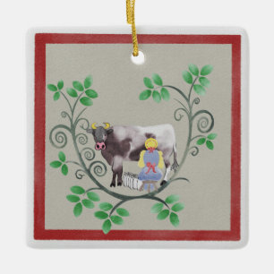 Acht Maid a-Milking Weihnachtsschmuck