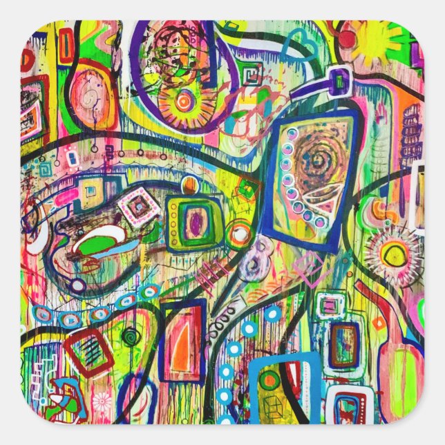 Acht Martinis Stickers (Vorderseite)