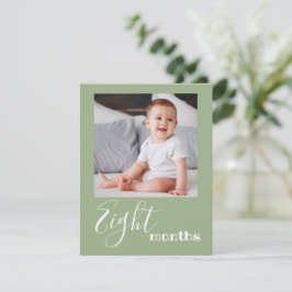 Acht Monate Foto Erste Geburtstagskarte