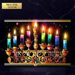 Acht Nächte des Lichts! Wasserfarbe Menorah<br><div class="desc">Acht Nächte des Lichts! Wasserfarbe Menorah</div>