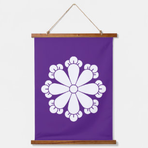 Acht Nelken Wandteppich Mit Holzrahmen