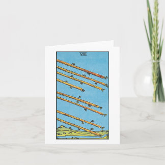 Acht Ruder - Rider Waite Smith Tarot Karte