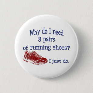 Acht Seiten mit Schuhen Button