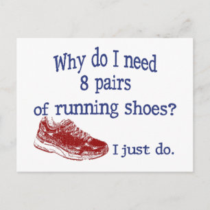 Acht Seiten mit Schuhen Postkarte