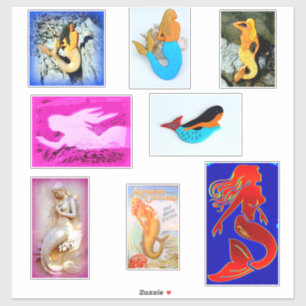 Acht Sorte Mermaid Aufkleber