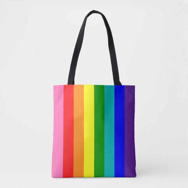 Acht Stripe-Regenbogen-Flagge (Vorderseite)