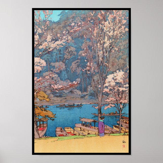 Acht Szenen von Kirschblüten, Arashiyama Poster (Vorne)