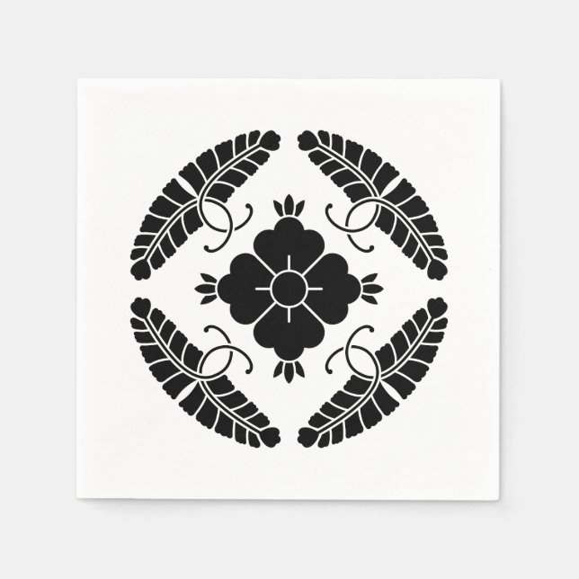 Acht Wisterias Serviette (Vorderseite)