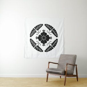 Acht Wisterien Wandteppich