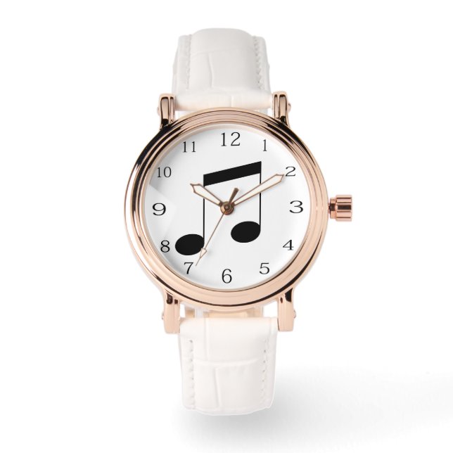 Achte Beamed Musical Note Symbols, Armbanduhr (Vorderseite)