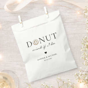 Achte darauf, wenn ich das tue Hochzeit Donut Ba Geschenktütchen