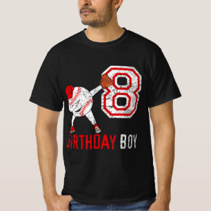 Achte Geburtstagsgeschenk T-Shirt 8. Baseball Gebo