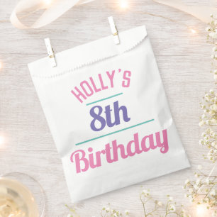 Achte Geburtstagsparty Candy Bag Geschenktütchen