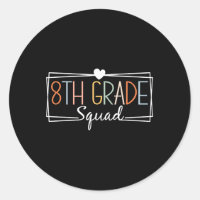 Achte Grade Squad Lehrer Kinder 8. Klasse Zurück