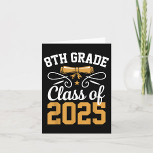Achte Klasse CL of 2025 Graduate Student School Gr Karte