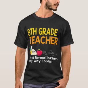 Achte Klasse Lehrer 8. Klasse Definition zurück T-Shirt