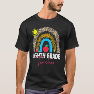 Achte Klasse Lehrer Team 8. Klasse Squad Rainbow T-Shirt