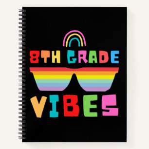 Achte Klasse vibes back to School Teacher & Studen Notizbuch