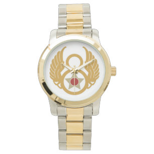 Achte Luftwaffe Oversized Two-Tone-Armband Watch Armbanduhr