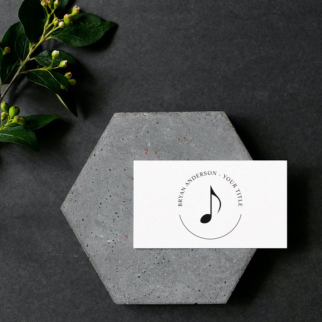 Achte Musik-Logo-Visitenkarte Visitenkarte (Von Creator hochgeladen)