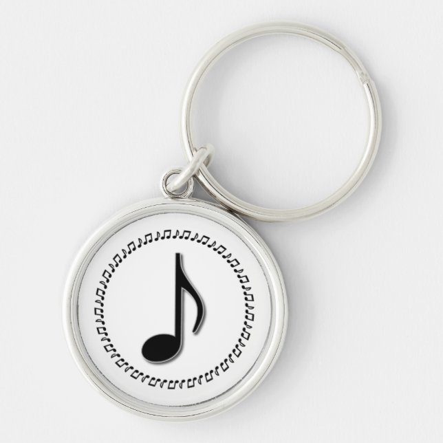 Achte Note Music Design Schlüsselanhänger (Vorne)