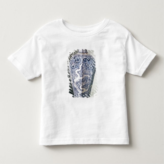 Achteckiger "Mei- P'ing" Vase mit Weiß Kleinkind T-shirt (Vorderseite)