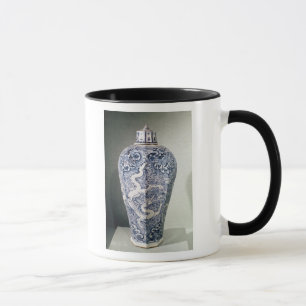 Achteckiger "Mei- P'ing" Vase mit Weiß Tasse