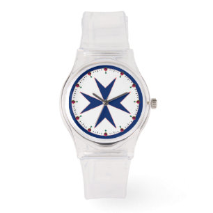 Achteckkreuz BLAU CORSAIR Armbanduhr