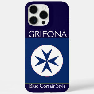 Achteckkreuz BLAU CORSAIR iPhone 16 Pro Max Hülle