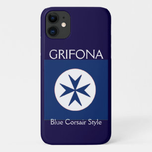 Achteckkreuz BLAU CORSAIR Case-Mate iPhone Hülle