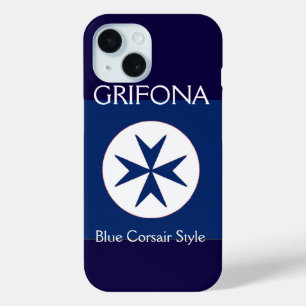 Achteckkreuz BLAU CORSAIR Case-Mate iPhone Hülle