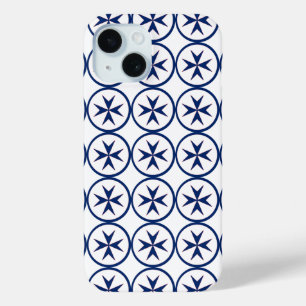 Achteckkreuz BLAU CORSAIR iPhone 15 Hülle