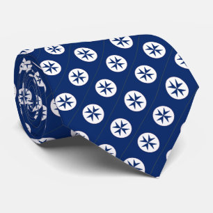 Achteckkreuz BLAU CORSAIR Krawatte