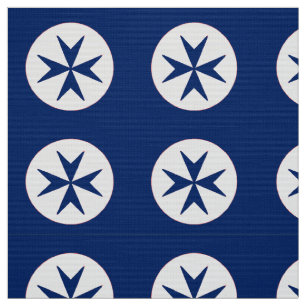 Achteckkreuz BLAU CORSAIR Stoff