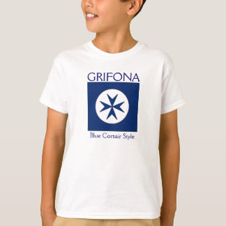 Achteckkreuz BLAU CORSAIR T-Shirt