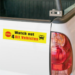 Achten Sie auf alle Fahrzeuge Autoaufkleber