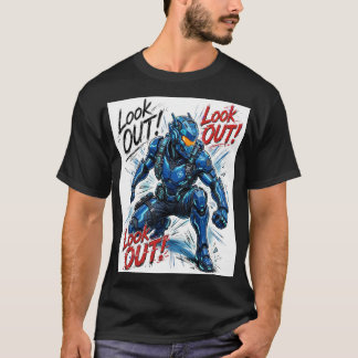 Achten Sie auf Cyber-Commando-Techwear-Straßenbekl T-Shirt