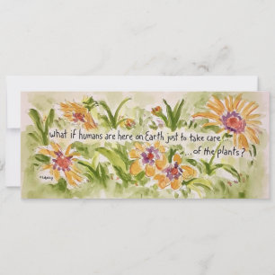 Achten Sie auf die Pflanze Einladung