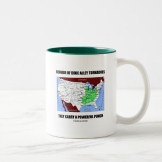 Achten Sie auf Dixie Alley Tornadoes kraftvoller P Zweifarbige Tasse