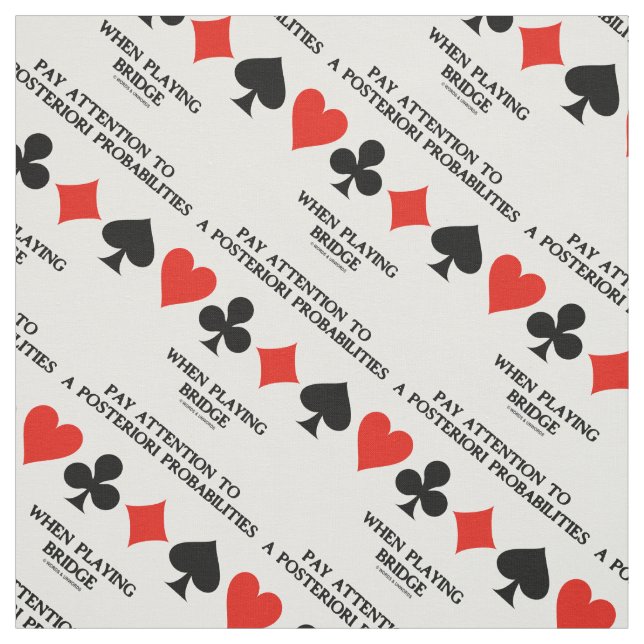 Achten Sie auf eine posteriorische Wahrscheinlichk Stoff (Muster)