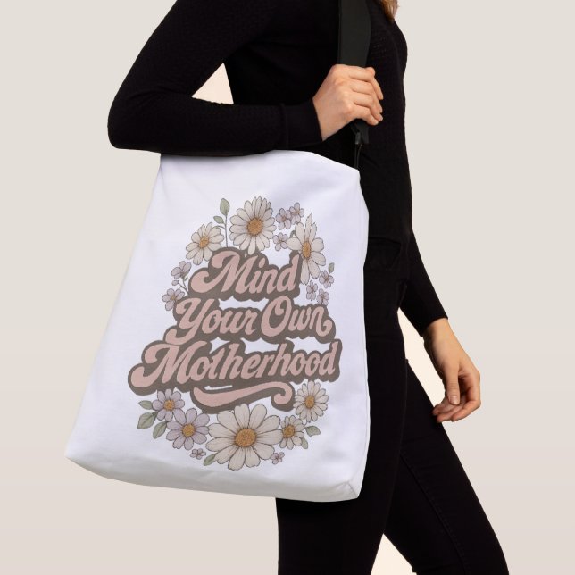 Achten Sie auf Ihre eigene Retro Art Print Tote Ba Tragetaschen Mit Langen Trägern (Von Nahem)