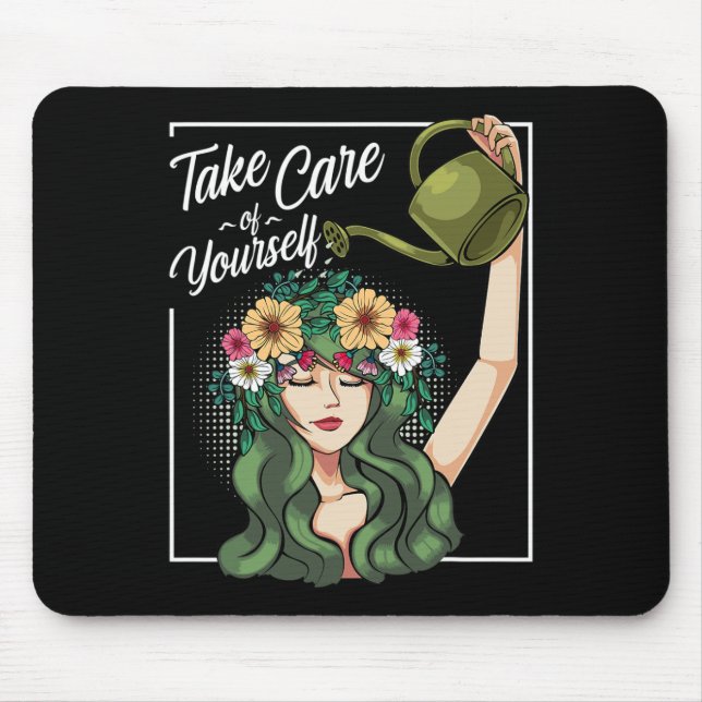 Achten Sie auf Ihre selbst-Liebe Körper positiven  Mousepad (Vorne)