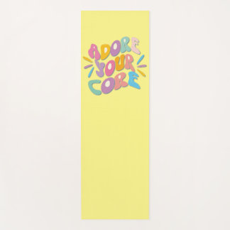 Achten Sie auf Ihren Kern Yogamatte