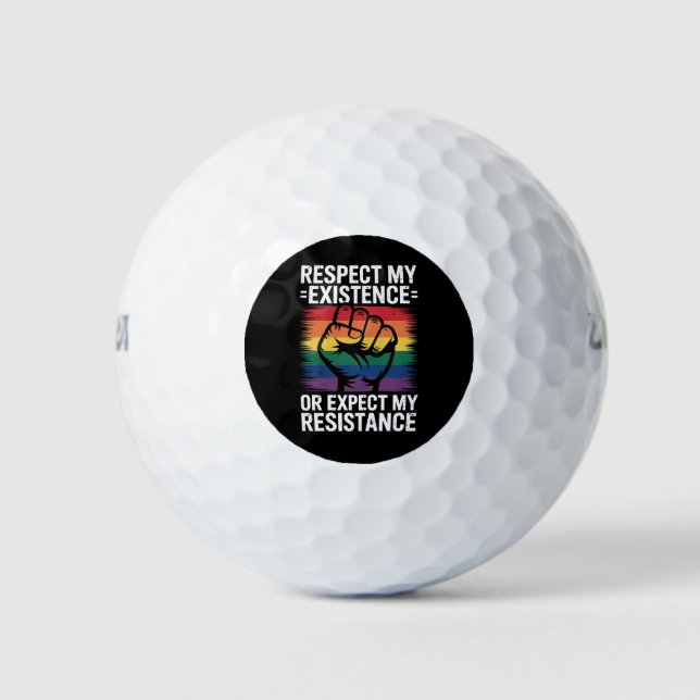 Achten Sie auf meine Existenz oder erwarten Sie me Golfball (Vorderseite)