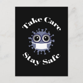 Achten Sie darauf, dass der abgesicherte Masketvir Postkarte