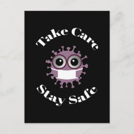 Achten Sie darauf, dass der abgesicherte Masketvir Postkarte