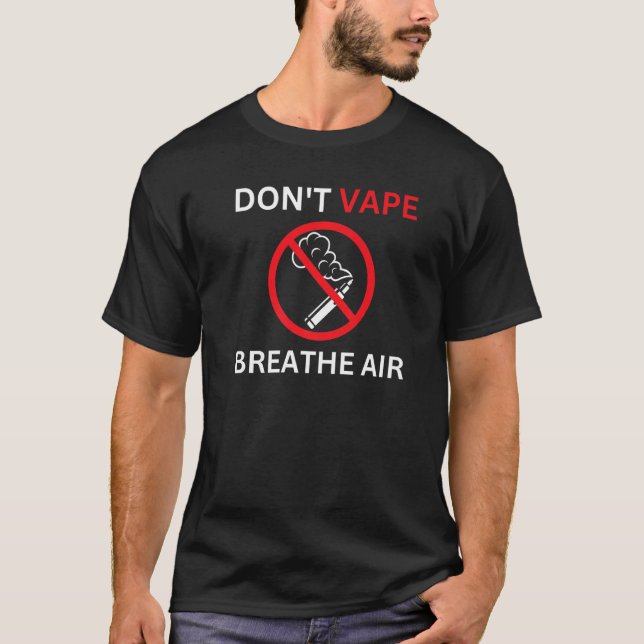 Achten Sie darauf, dass die Anti-Vaping-Prämie nic T-Shirt (Vorderseite)